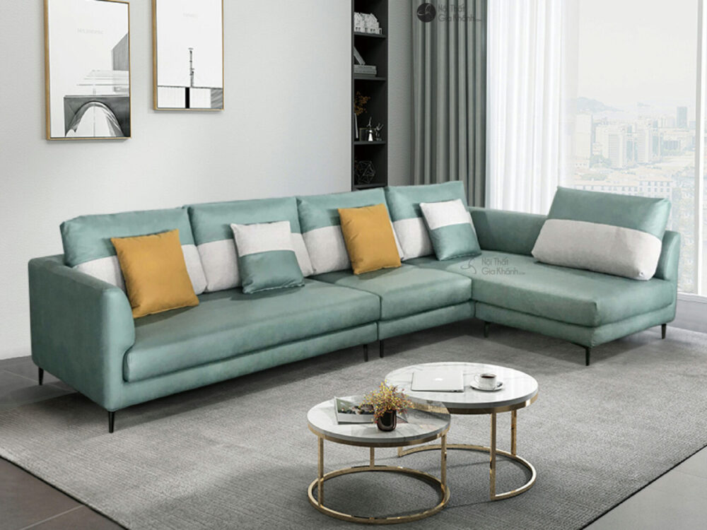 Ghế sofa màu xanh